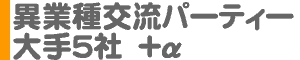 異業種交流パーティー 大手5社＋α