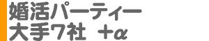 婚活パーティー 大手7社＋α