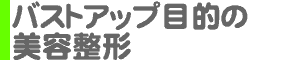 バストアップ目的の美容整形