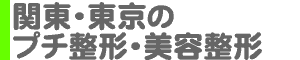 関東・東京 プチ整形・美容整形