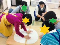 コアラパーティーのソバ打ちイベント）
