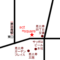 恵比寿「act square」の地図